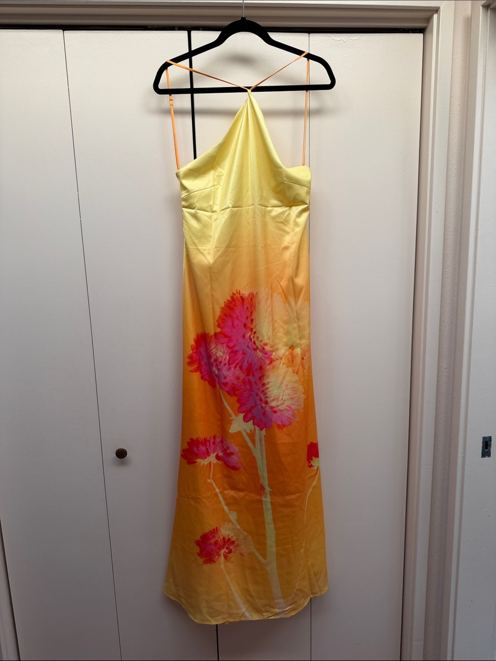 Peppermayo Chloe Maxi Dress Orange Floral